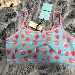 Sanrio Blue and Pink Strawberry Bralette
